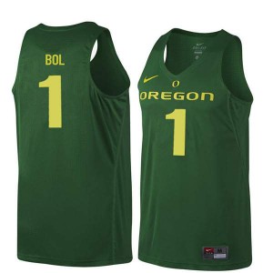 Men's Bol Bol Dark Green Oregon #1 Basketball Player Jersey