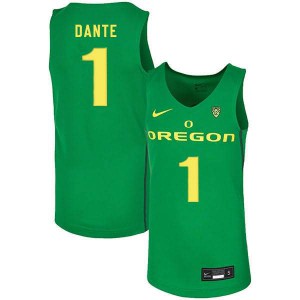 Mens N'Faly Dante Green Oregon #1 Basketball Stitch Jerseys