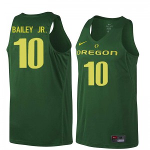 Mens Victor Bailey Jr. Dark Green University of Oregon #10 Basketball Player Jersey