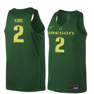 Men Louis King Dark Green University of Oregon #2 Basketball Alumni Jerseys