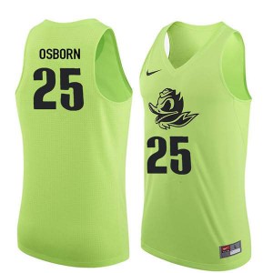Mens Luke Osborn Electric Green UO #25 Basketball University Jersey
