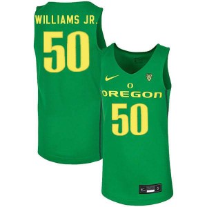 Men Eric Williams Jr. Green UO #50 Basketball University Jersey