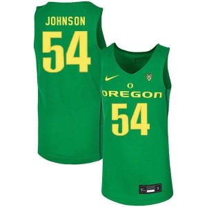 Men Will Johnson Green Oregon Ducks #54 Basketball Stitch Jerseys
