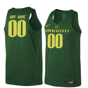 Mens Customized Dark Green University of Oregon #00 Basketball Basketball Jerseys