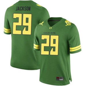 Mens Adrian Jackson Green Oregon #29 Football Game College Jersey