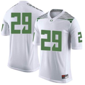 Men's Adrian Jackson White University of Oregon #29 Football Limited Stitched Jerseys