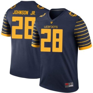 Men's Andrew Johnson Jr. Navy UO #28 Football Legend Official Jerseys