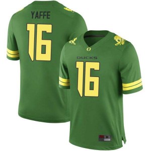 Mens Bradley Yaffe Green University of Oregon #16 Football Game Football Jersey
