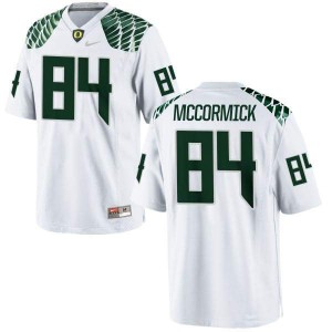 Men Cam McCormick White University of Oregon #84 Football Authentic Official Jerseys