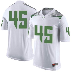 Men Cooper Shults White Oregon #45 Football Limited Stitched Jerseys