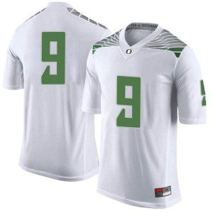 Men Dakota Prukop White Oregon #9 Football Limited Official Jerseys