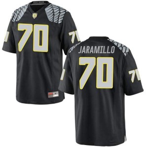 Men's Dawson Jaramillo Black Ducks #70 Football Replica Player Jersey