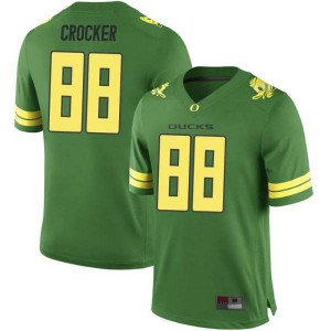 Men Isaah Crocker Green Oregon Ducks #88 Football Game Embroidery Jersey