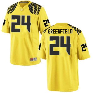 Men's JJ Greenfield Gold Oregon Ducks #24 Football Replica Alumni Jersey