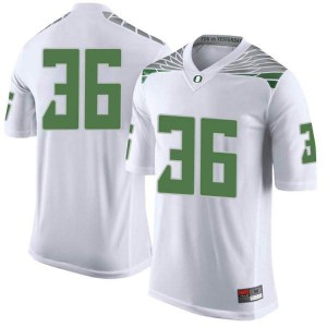 Men Jake Foggia White University of Oregon #36 Football Limited Stitch Jerseys