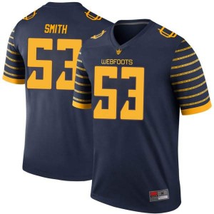 Mens Jaylen Smith Navy University of Oregon #53 Football Legend High School Jerseys
