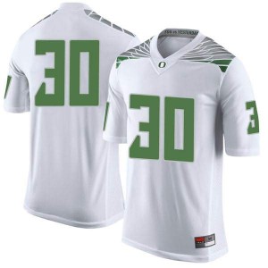 Men's Jaylon Redd White University of Oregon #30 Football Limited University Jerseys