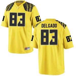 Men Josh Delgado Gold UO #83 Football Game Official Jersey
