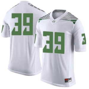 Mens MJ Cunningham White University of Oregon #39 Football Limited Player Jersey