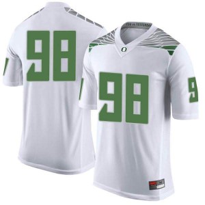 Mens Maceal Afaese White Oregon #98 Football Limited College Jerseys