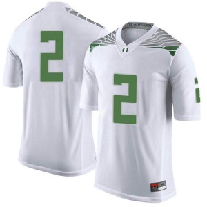 Mens Mykael Wright White UO #2 Football Limited Embroidery Jersey