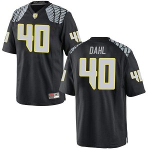 Men's Noah Dahl Black Oregon #40 Football Game University Jerseys