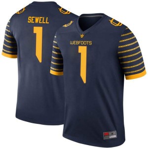 Mens Noah Sewell Navy UO #1 Football Legend Stitch Jersey