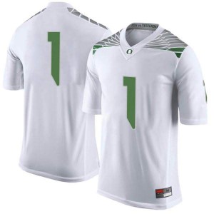 Mens Noah Sewell White Oregon #1 Football Limited Official Jersey