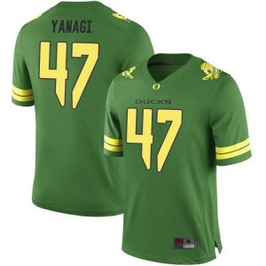 Mens Peyton Yanagi Green University of Oregon #47 Football Game College Jerseys