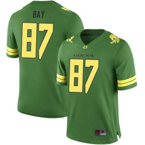 Mens Ryan Bay Green University of Oregon #87 Football Replica Embroidery Jersey