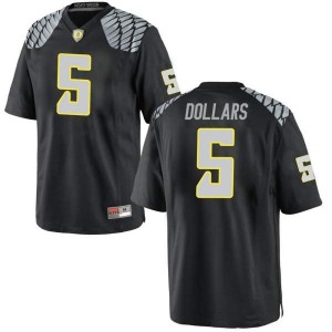 Mens Sean Dollars Black University of Oregon #5 Football Replica NCAA Jersey