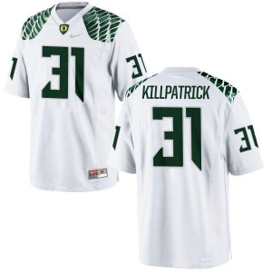 Mens Sean Killpatrick White Oregon #31 Football Authentic College Jerseys
