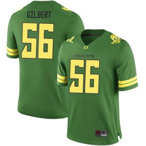 Men's TJ Gilbert Green University of Oregon #56 Football Replica Football Jerseys