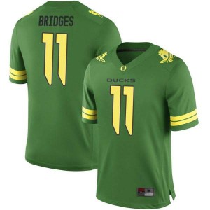 Men's Trikweze Bridges Green Oregon Ducks #11 Football Game Player Jerseys