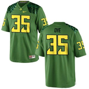 Mens Troy Dye Apple Green Ducks #35 Football Authentic Alternate NCAA Jerseys