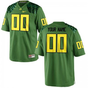 Men's Customized Apple Green UO #00 Football Alternate High School Jersey