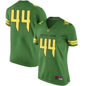 Womens Bradyn Swinson Green Ducks #44 Football Game Stitched Jerseys