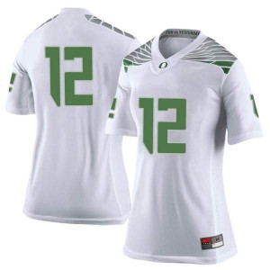 Women DJ James White University of Oregon #12 Football Limited Stitched Jersey