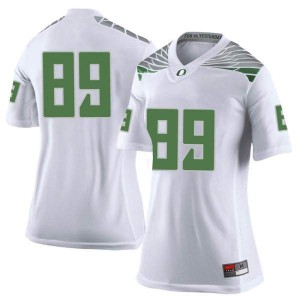 Women's DJ Johnson White UO #89 Football Limited Official Jersey