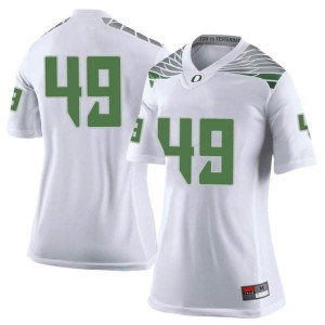 Women Devin Melendez White UO #49 Football Limited Official Jersey