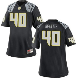 Women Harrison Beattie Black Oregon #40 Football Game High School Jerseys