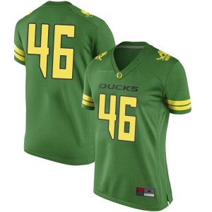 Womens Nate Heaukulani Green Oregon Ducks #46 Football Replica College Jerseys