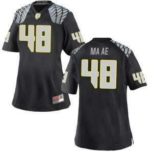 Womens Treven Ma'ae Black UO #48 Football Game College Jersey