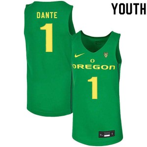 Youth N'Faly Dante Green Oregon #1 Basketball NCAA Jerseys