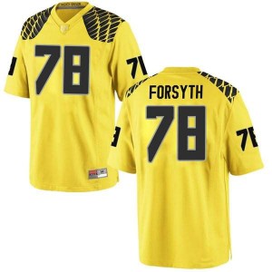 Youth Alex Forsyth Gold Oregon #78 Football Game Official Jerseys