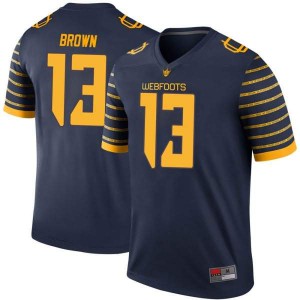 Youth Anthony Brown Navy Oregon #13 Football Legend Alumni Jersey