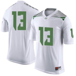 Youth Anthony Brown White Oregon Ducks #13 Football Limited Embroidery Jerseys