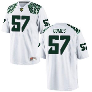 Youth Ben Gomes White UO #57 Football Game Alumni Jersey