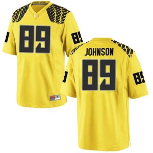 Youth DJ Johnson Gold UO #89 Football Game Stitch Jerseys