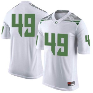 Youth Devin Melendez White Oregon #49 Football Limited Embroidery Jersey